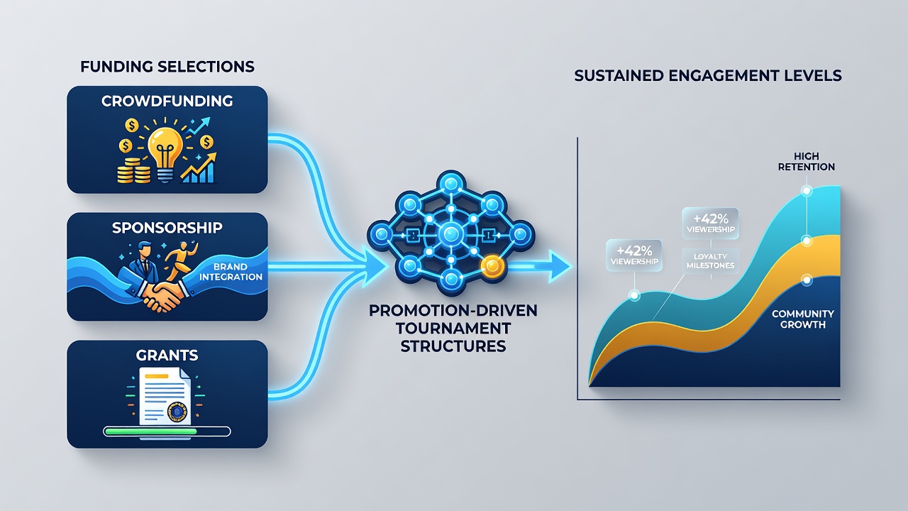 Overview of funding methods and engagement patterns in tournament settings