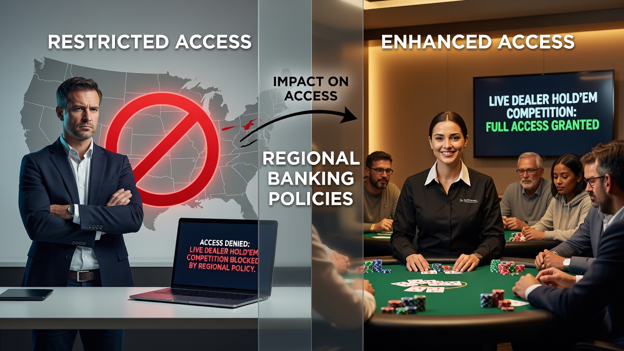 Impact of banking regulations on live dealer poker rewards and competition entry