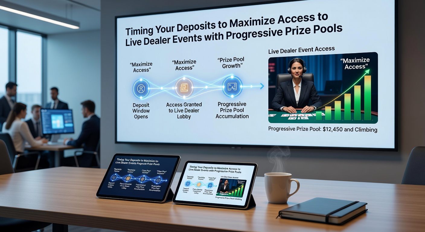 Casino payment processing screen displaying deposit confirmation and live event access status